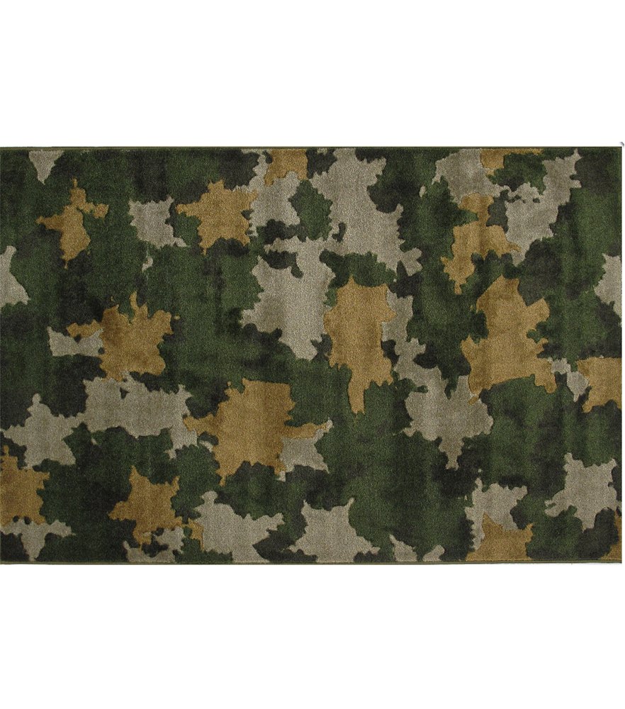 Camouflage 53 x 76 Area Rug