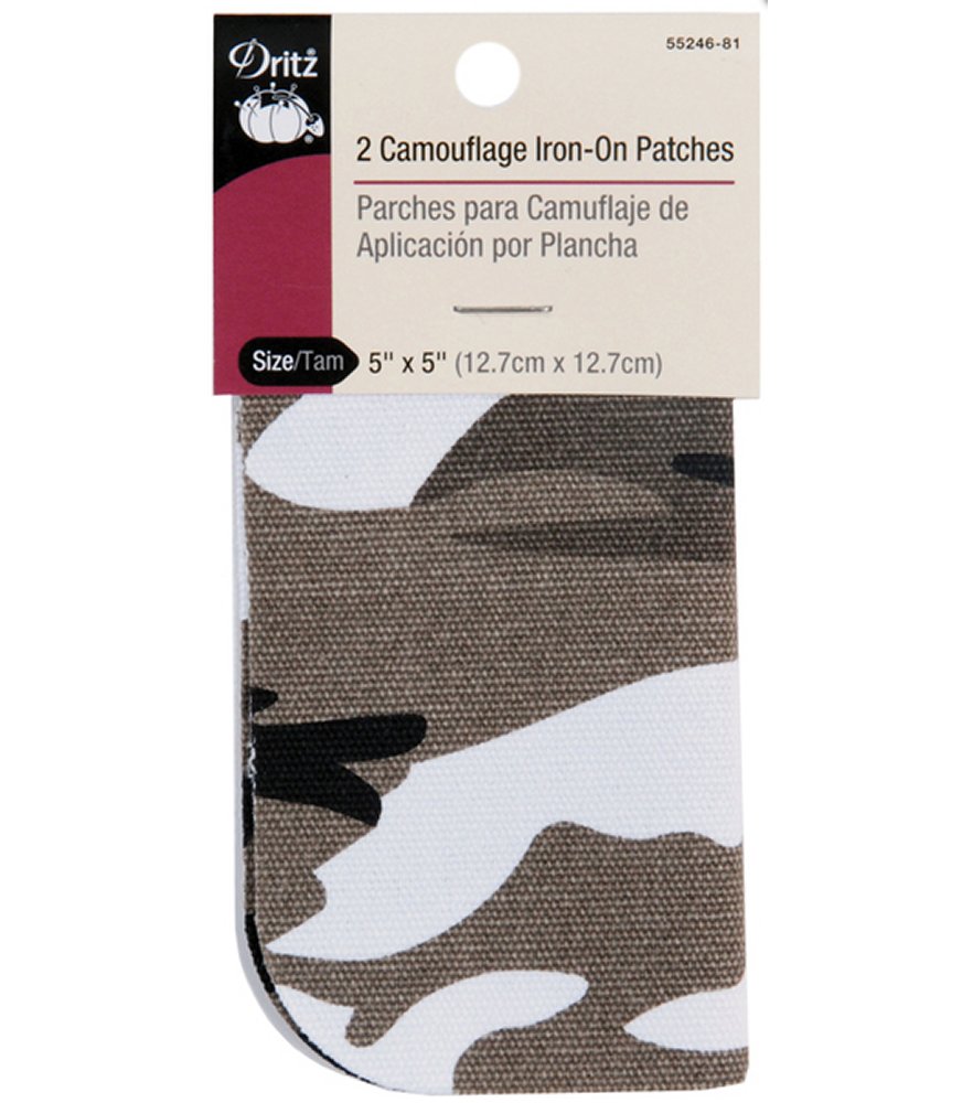 Camo Gray Iron On Camouflage Patches 5